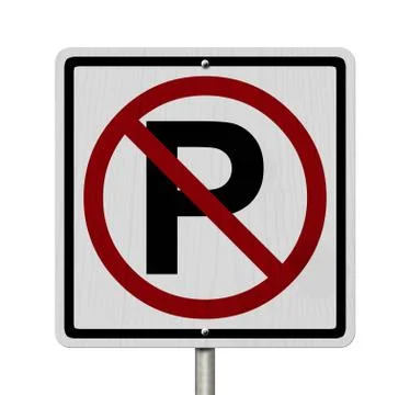 No parking allowed sign Stock Illustration