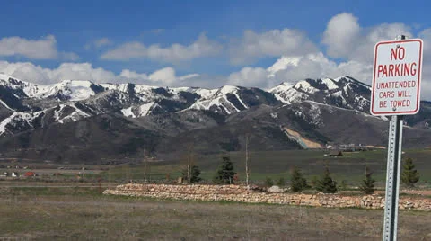 No Parking Stock Footage 23164463