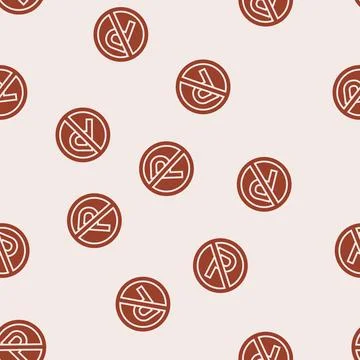 No parking glyph seamless pattern イラスト素材