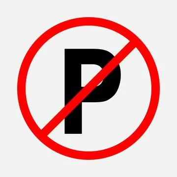 No Parking Stock Illustration