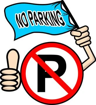 NO PARKING illustration vector Stock Illustration