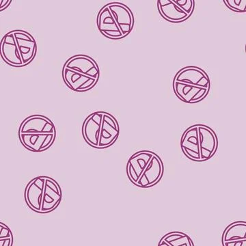 No parking line vector seamless pattern イラスト素材