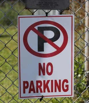 No Parking Foto stock