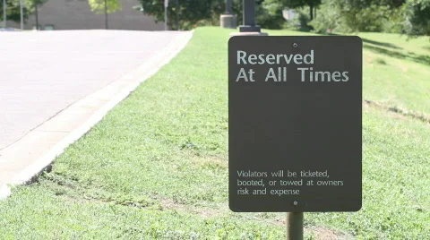 No Parking Sign Stock Footage 793384