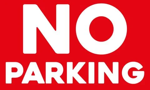 No parking sign Stock Illustration