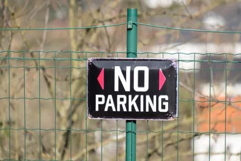 No Parking Sign Landscape Stock Photos