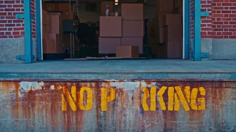 No Parking At Warehouse Stock-Footage 331661209