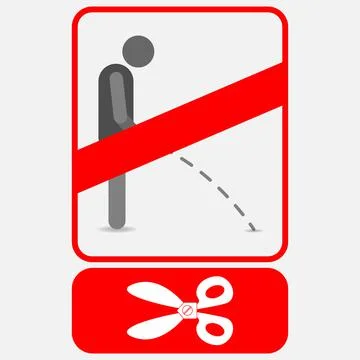 No Peeing Stock Illustration