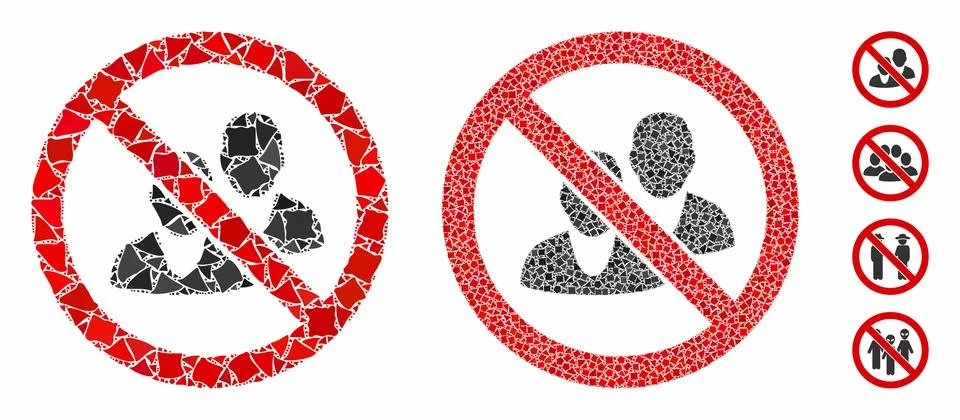 No people Composition Icon of Bumpy Parts Illustrazione stock