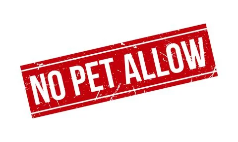 No Pet Allow Rubber Stamp. Red No Pet Allow Rubber Grunge Stamp Seal Vector.. Stock Illustration