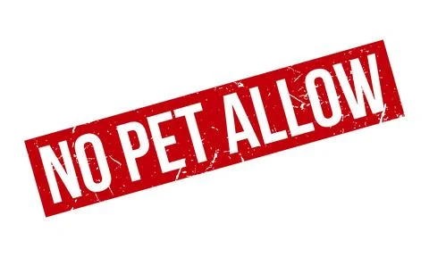 No Pet Allow Rubber Stamp. Red No Pet Allow Rubber Grunge Stamp Seal Vector.. Stock Illustration