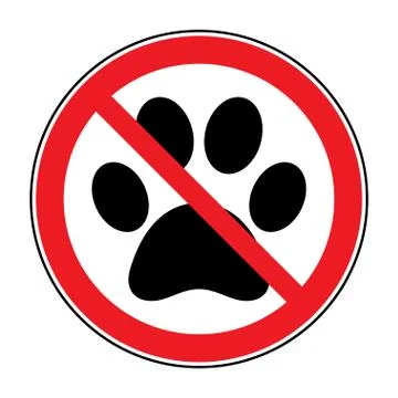 No pets sign Stock Illustration