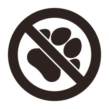 No pets sign Stock Illustration