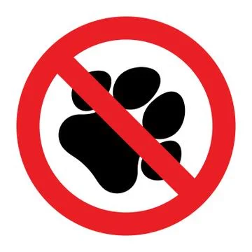 No pets sign Stock Illustration