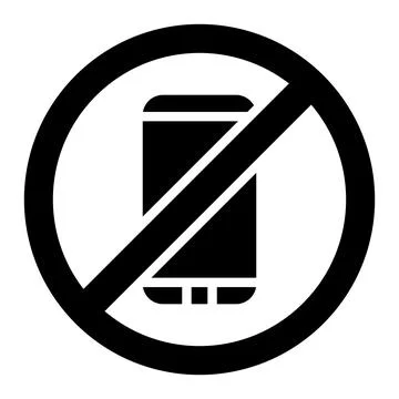 No phone Vector Icon Design Illustration Stock Illustration