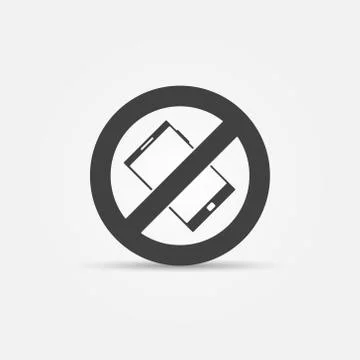 No phone vector sign Stock Illustration