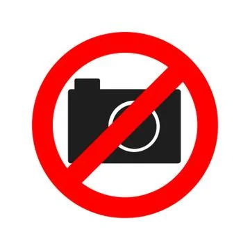 No Photo camera sign. Vector illustration. Stock Illustration