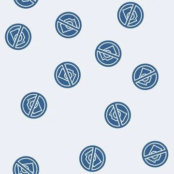 No photos glyph seamless pattern イラスト素材