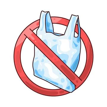 No Plastic Bag illustration Stock Illustration