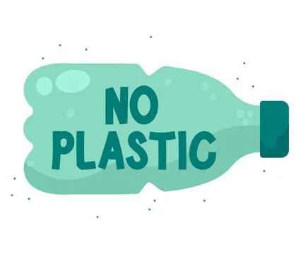 No plastic lettering Stock-Illustration