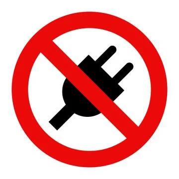 No plug icon Stock Illustration