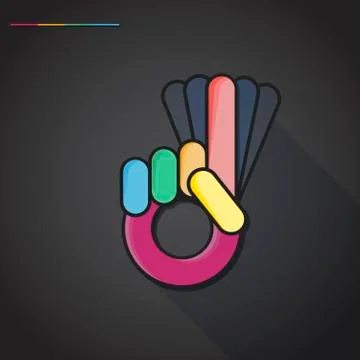 No pointer finger,  symbol Stock Illustration