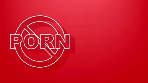 No porn Shadow style icon. Motion Graphic Stock Footage 169294675