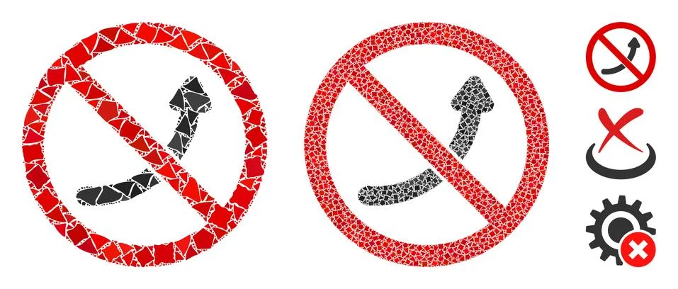 No potency Composition Icon of Humpy Elements Stockillustratie