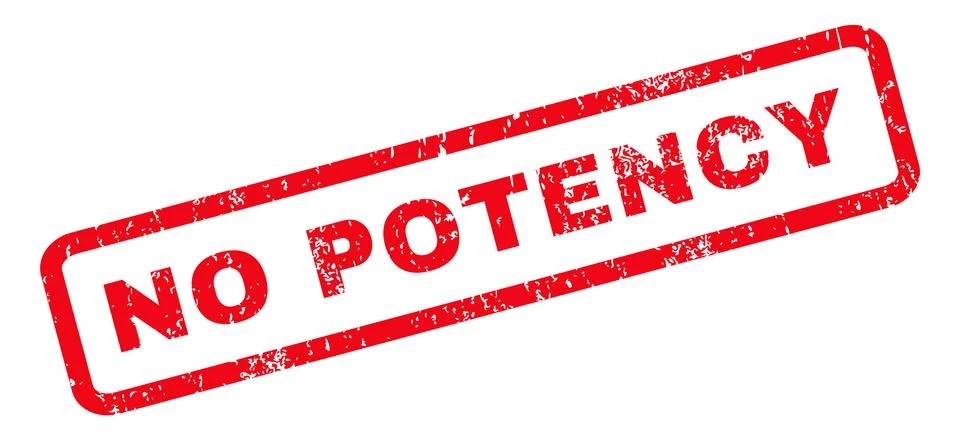 No Potency Rubber Stamp Stock Illustration