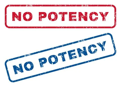 No Potency Rubber Stamps Illustrazione stock