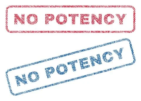 No Potency Textile Stamps Stock Illustration