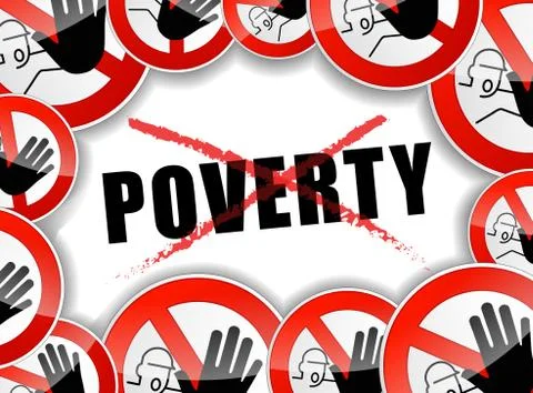 No poverty Stock Illustration