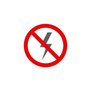 No Power Icon Stock Illustration