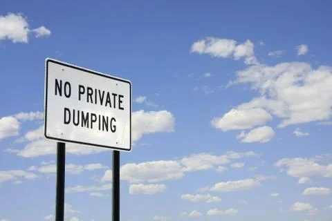 No private dumping Stock Photos