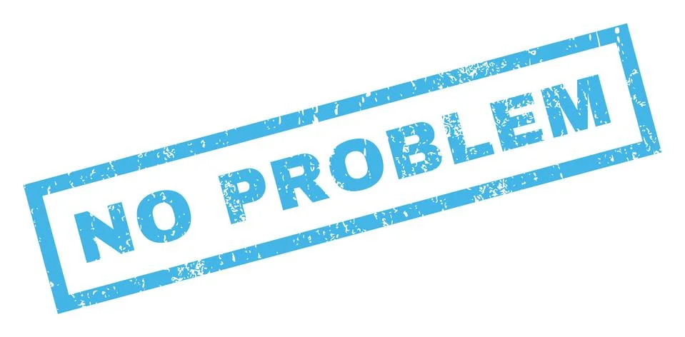 No Problem Rubber Stamp Stock Illustration