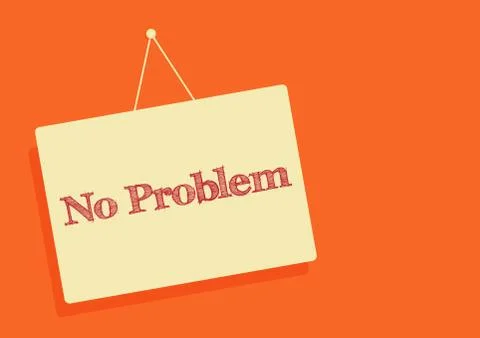No problem sticker record 库存插图