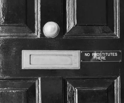 No prostitutes here Stock Photos