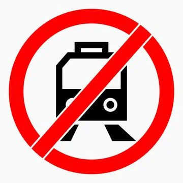 No public transport. Stock Illustration