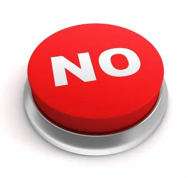 No push button concept 3d illustration Stock Illustration