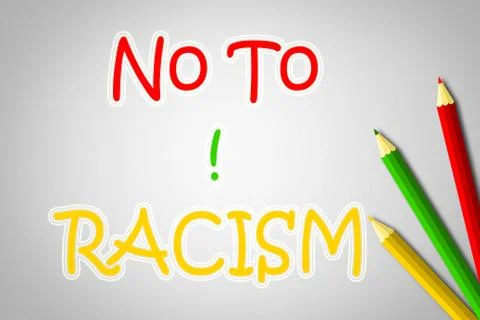No to racism concept Stock Illustration