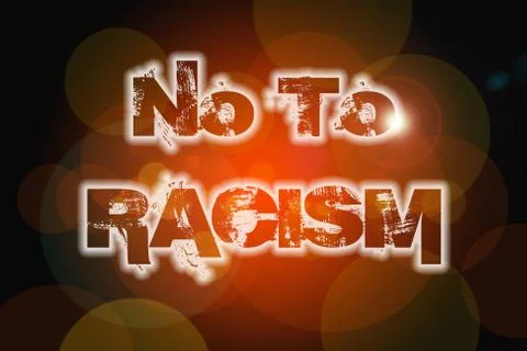 No to racism concept Stock Illustration