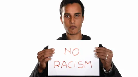 No to racism. English version. Video stock 38566889