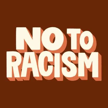 No to racism Stock Illustration