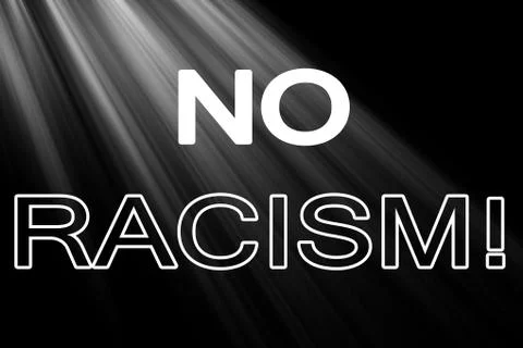 No Racism Stock Illustration