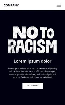 No to racism Stock Illustration