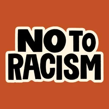 No to racism Stock Illustration