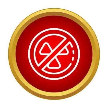 No radiation sign on red button preventing nuclear hazard イラスト素材
