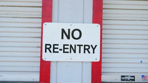 No Re-Entry Stock-Footage 249427585