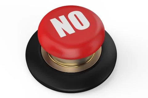 No red button Stock Illustration