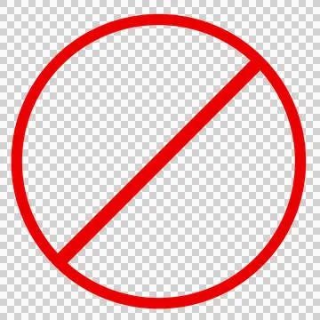 No red circle Stock Illustration